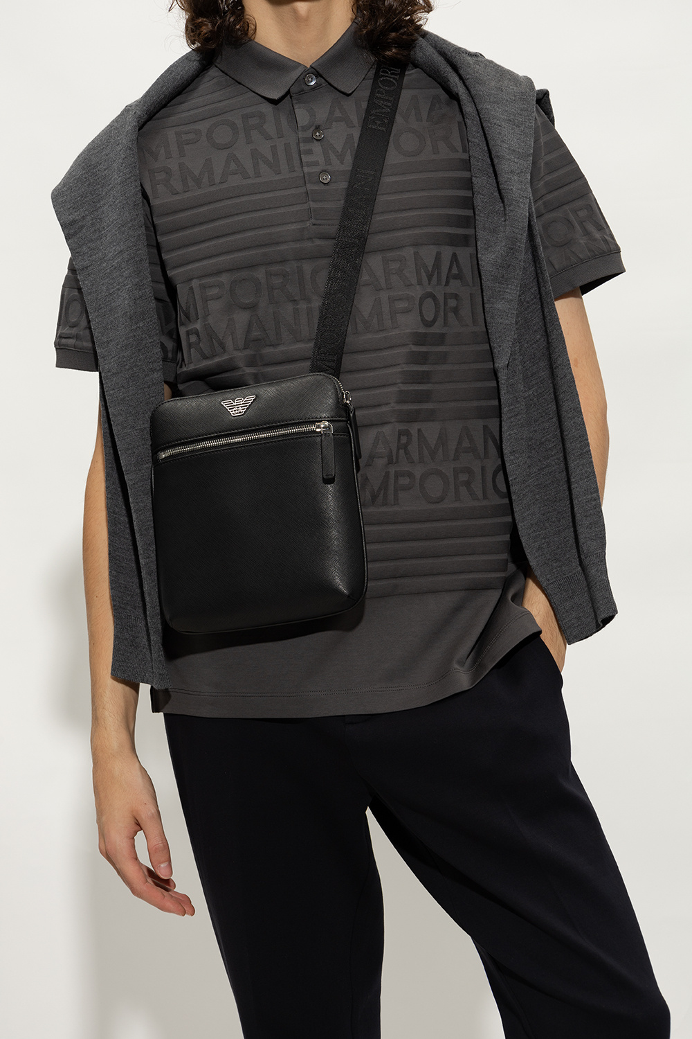 Emporio Armani Shoulder bag with logo | Men's Bags | Vitkac
